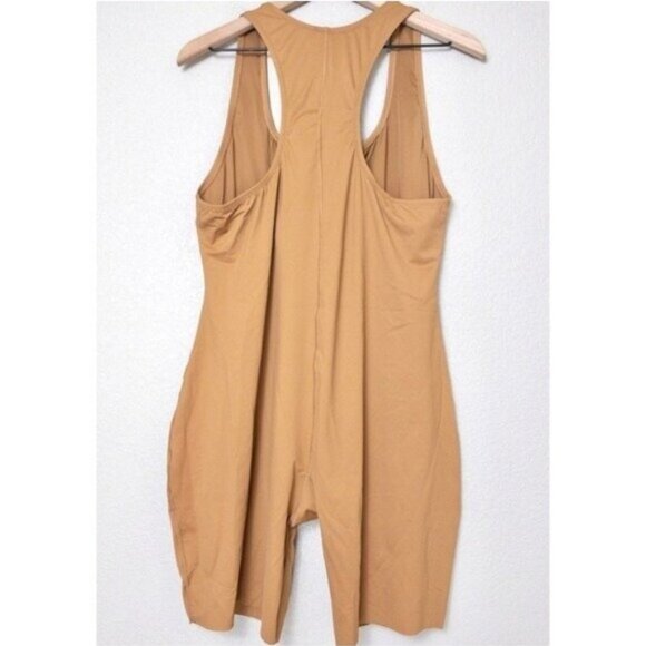 NWT Skims Cycle Suit 3X Almond Swimsuit Stretch Sporty Racerback - Picture 10 of 11